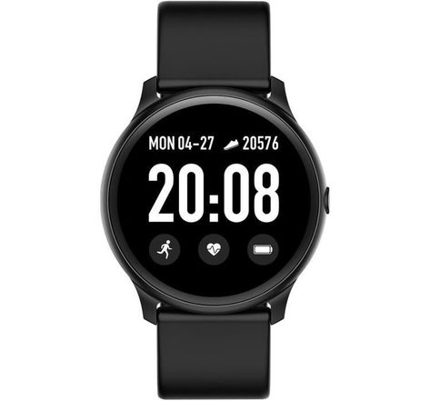 WEE'PLUG Montre connectée SMARTFIT - Smartwatch élégante - Multisports - Cardio - Bluetooth - Waterproof - Noir