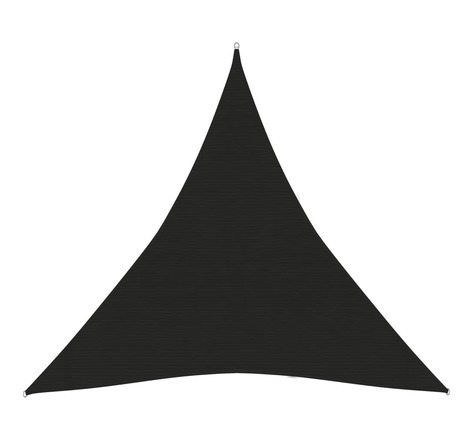 Vidaxl voile d'ombrage 160 g/m² noir 3,6x3,6x3,6 m pehd