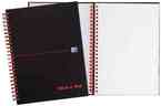 Cahier Black n'Red Spiralé 140 pages ligné 7mm + marge format 14,8x21 cm OXFORD