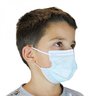 Lot de 30 masques chirurgicaux pour enfant 3 plis jetables type II R - Bleu - Norme EN 14683