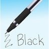 Paper mate brite - boite de 50 stylos bille avec capuchon - noir - pointe 0.7mm