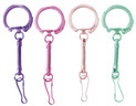 Porte-clés et mousqueton 10 couleurs - Créacord
