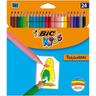 Etui lot de 24 crayons de couleur KIDS TROPICOLORS BIC