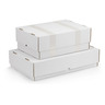 Caisse carton télescopique blanche simple cannelure 48x33x8/14 cm (lot de 25)