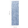 Vidaxl moustiquaire bleu et blanc 56x200 cm chenille