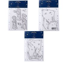 7 Tampons transparents Le Petit Prince Etoiles + Astéroïd + Paysage
