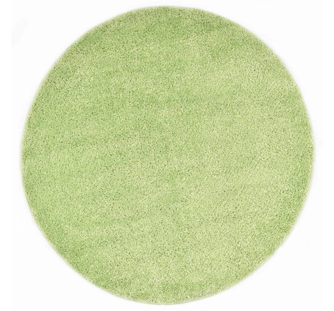 Vidaxl tapis shaggy 160 cm vert