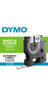 Dymo rhino - etiquettes industrielles vinyle 9mm x 5.5m - noir sur blanc