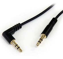 Cable Audio Jack 3"1/2 Startech M/M 1m (dont un coudé a 90°)