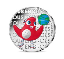Monnaie de 50€ en argent - Mascotte - Jeux Olympiques 2024 Tous Engagés - Millésime 2023