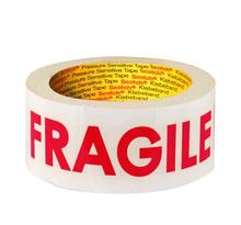 Ruban imprimé 'fragile'  blanc/rouge  50 mm x 100m scotch