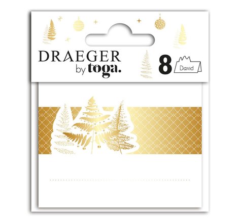Marque-place Doré X8 - Draeger paris