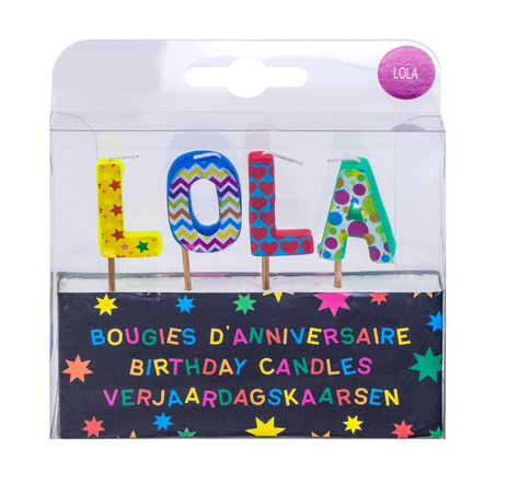 Bougies d'anniversaire Lola