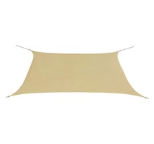 vidaXL Voile de parasol tissu oxford rectangulaire 2x4 m beige