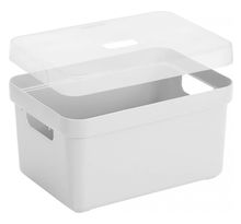Boîte de rangement avec couvercle sigma home box 5 litres