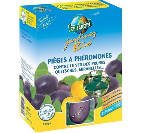 2 pièges à phéromones contre le ver des prunes