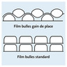 Film bulles gain de place 50% recyclé Ø 10 mm 100 cm x 100 m