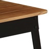 vidaXL Table de salle à manger Bois d'acacia et acier 75x75x76 cm
