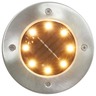 vidaXL Lampe solaire au sol 8 Pièces Lumières LED blanches chaudes