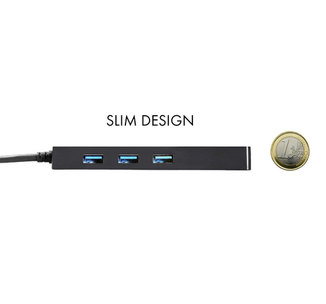 I-TEC USB-C Slim Passive Hub 3 Ports + Ethernet