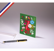 Carte simple Bouton d'or créée et imprimée en France - La lettre Z