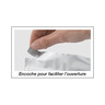 Sachet plastique zip aluminium opaque à soudures étanches 7 5x12 cm (lot de 250)