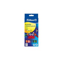 Pelikan Crayons de couleur triangulaires minces, étui de 12