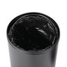 Poubelle dôme ouverte en acier noire - 40 litres - bolero - acier