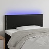 vidaXL Tête de lit à LED Noir 100x5x78/88 cm Similicuir