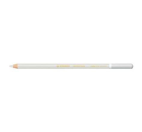 Crayon de couleur fusain pastel carbothello blanc cendré stabilo