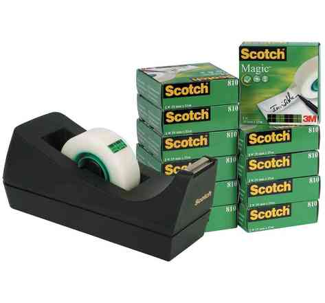 3M Scotch Ruban adhésif Magic 810, invisible, kit économique SCOTCH