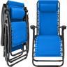 Tectake Chaise de jardin MATTEO - bleu
