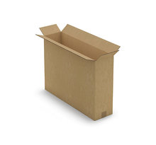 Caisse carton télescopique pour produit plat brune double cannelure 70x18x80 cm (colis de 10)