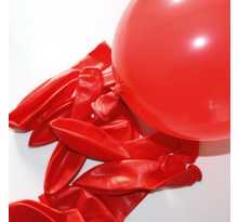 Ballons de baudruche gonflables rouge 10 pièces