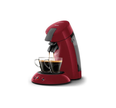 Machine a cafe dosette SENSEO ORIGINAL Philips HD6553/81  Booster Daromes  Crema Pus  1 ou 2 tasses  Rouge
