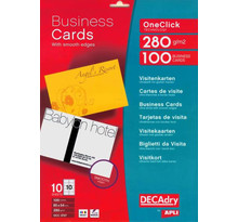 Pack 100 Cartes Visite Oneclic 280G.