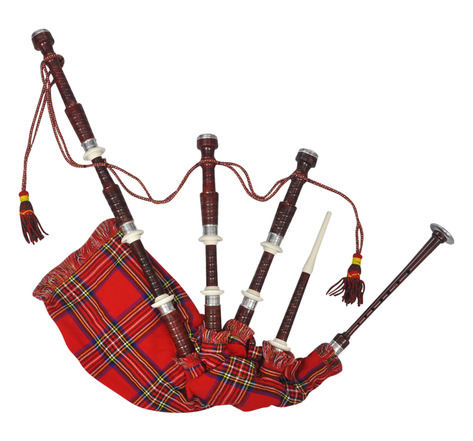 vidaXL Cornemuse écossaise Great Highland Tartan rouge Royal Steward