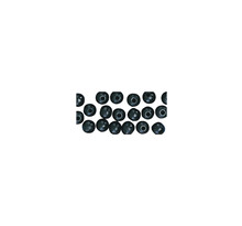 Perle à  grand trou, polies, 10/8 mm, 39 pces, noir