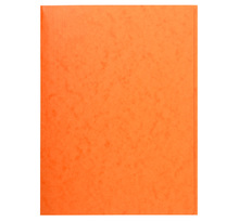 Chemise 3 rabats SANS élastique carte lustrée 24 x32 cm Orange EXACOMPTA