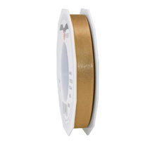 Satin double face 25-m-rouleau 15 mm or