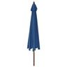 vidaXL Parasol de jardin avec mât en bois bleu azuré 400x273 cm