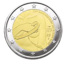 Pièce 2€ commémorative FRANCE (LUTTE CANCER SEIN) 2017