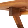 Vidaxl table pliable de jardin 70x70x75 cm bois d'acacia massif