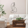 Chat décoratif à fixer au mur - 80 x 45 cm