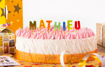 Bougies d'anniversaire Mathilde et Mathieu