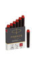 PARKER Quink 6 cartouches courtes stylo plume, encre rouge