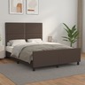 vidaXL Cadre de lit avec tête de lit marron 140x200 cm Similicuir