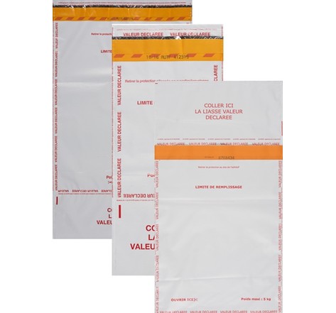 Lot de 250 enveloppes Valeur déclarée 335x465 mm - Décomatic