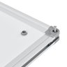 Tableau blanc magnétique avec porte-marqueurs aluminium et métal 60 x 45 cm blanc
