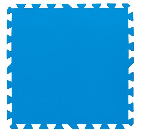 Bestway bâche de sol de piscine 9 pcs 50 x 50 cm bleu 14352